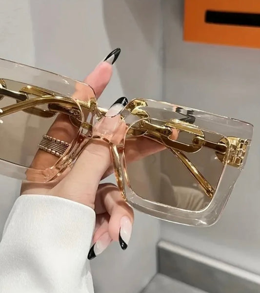 Vintage Large Frame Glasses - The Perfect Accessory For Fashion Lovers And Urban Explorers, Blue Light Protection Glasses For Women - Prohibited For Sale On Temu